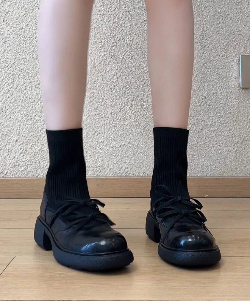 Women's Ankle Boots Stylish Splicing Design Booties 4