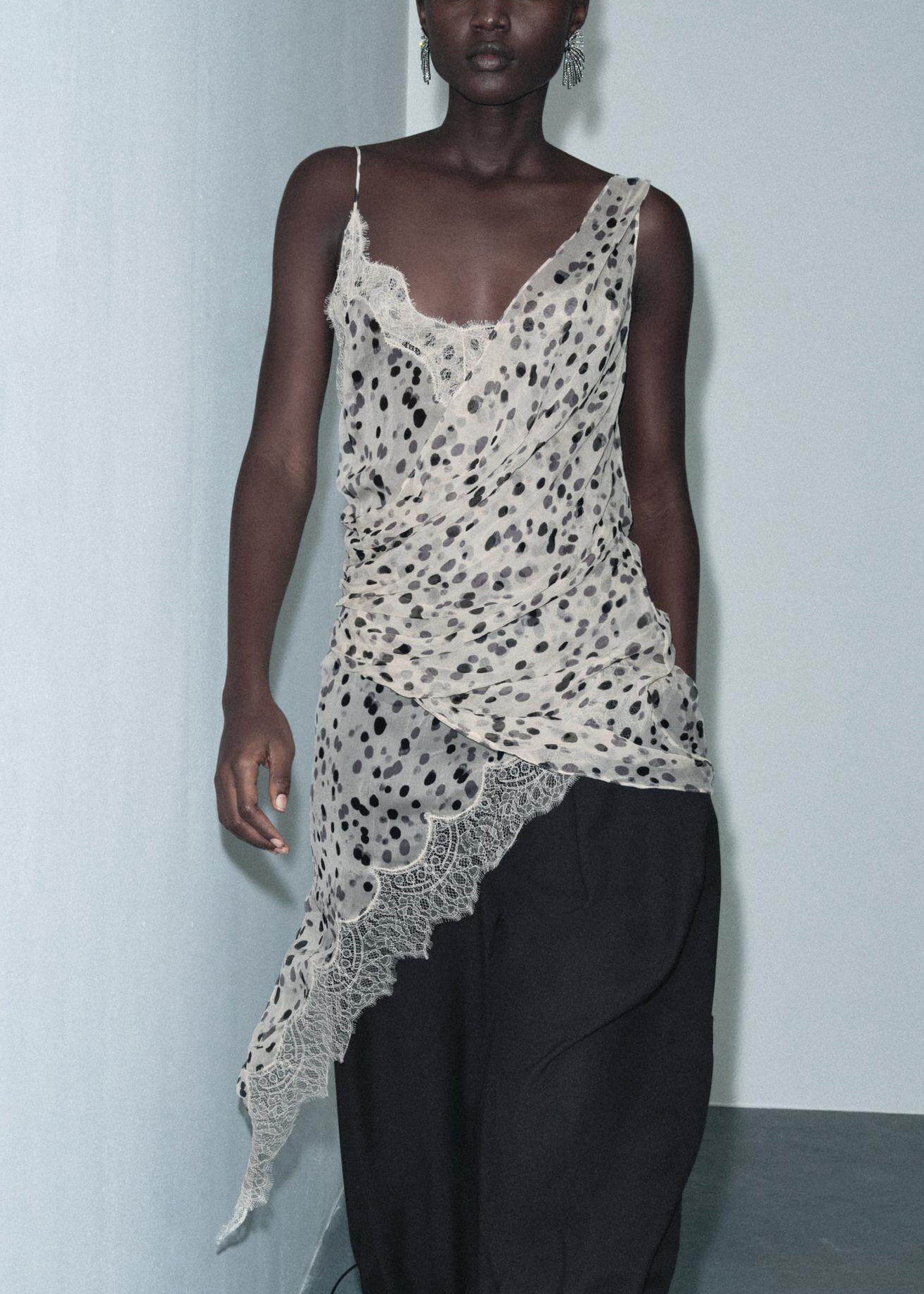 Women’s Asymmetrical Spaghetti Strap Top Summer Style 1