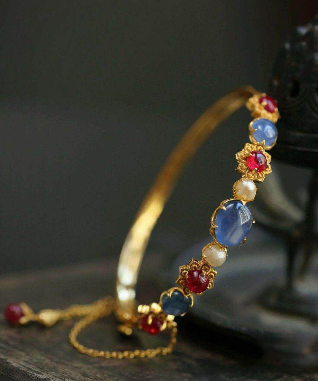 Women's Bangle Pearl Crystal Accent 0