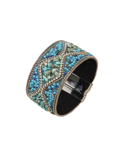 Women's Bangle Retro Style with Rice Pearl Accent 0