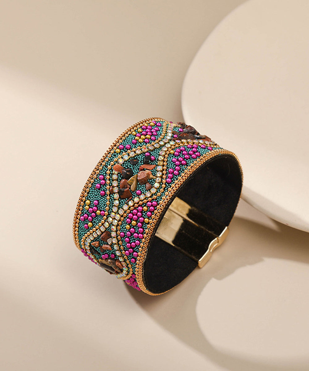 Women's Bangle Retro Style with Rice Pearl Accent 2