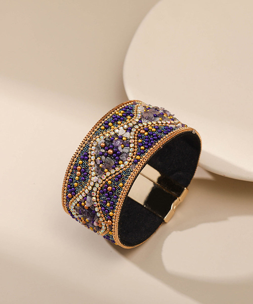 Women's Bangle Retro Style with Rice Pearl Accent 3