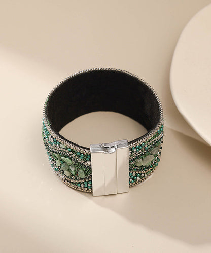 Women's Bangle Retro Style with Rice Pearl Accent 4
