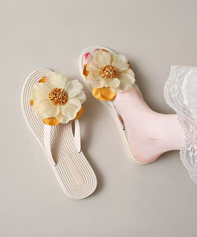 Women's Beach Flip Flops Floral Style 1