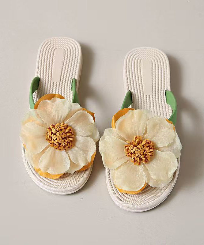 Women's Beach Flip Flops Floral Style 2