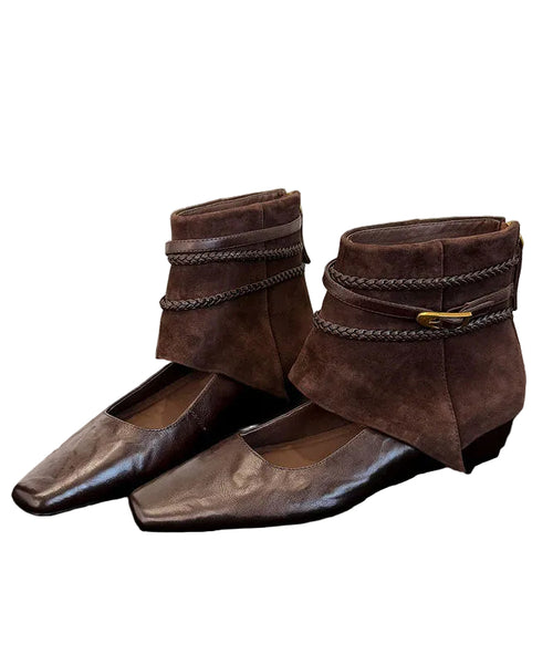 Women's Black Ankle Boots Hollow Out Style Booties 1