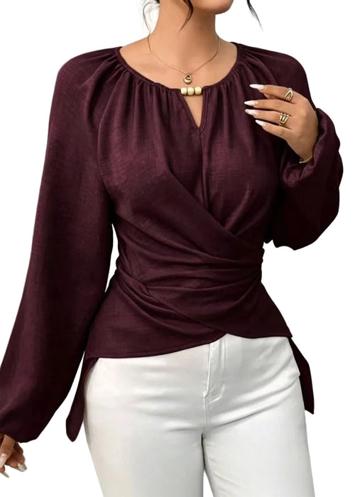 Women's Blouse Asymmetrical Fall Style 0
