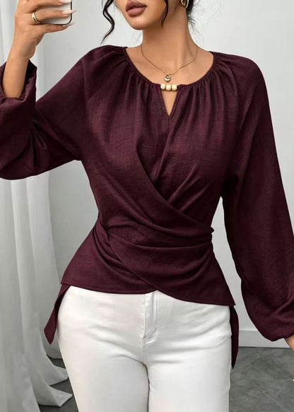 Women's Blouse Asymmetrical Fall Style 1