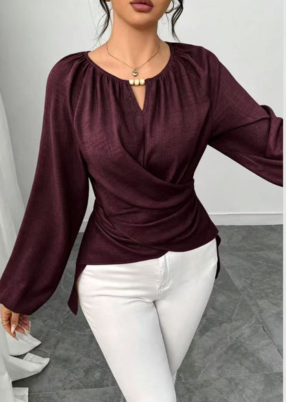 Women's Blouse Asymmetrical Fall Style 3