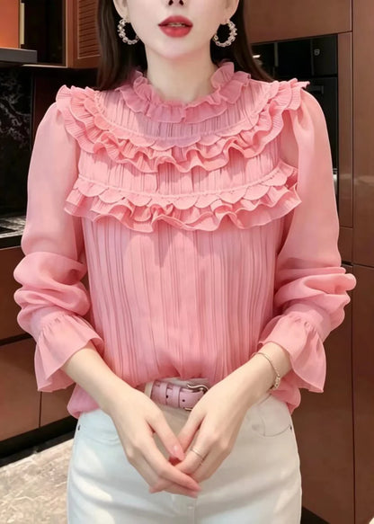 Women's Blouse Ruffled Puff Sleeve 2