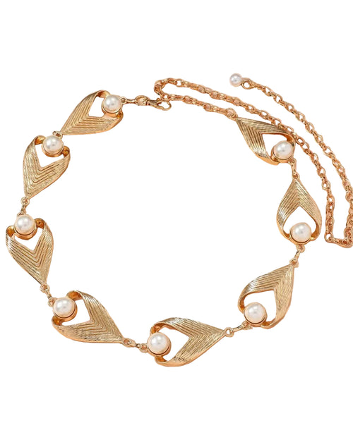 Women's Body Chain Boho Style with Pearl Accents 1