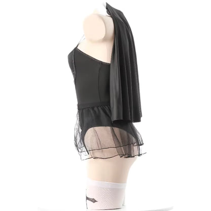 Women's Bodysuit Costume Anime Nun Style Cosplay Outfit 2