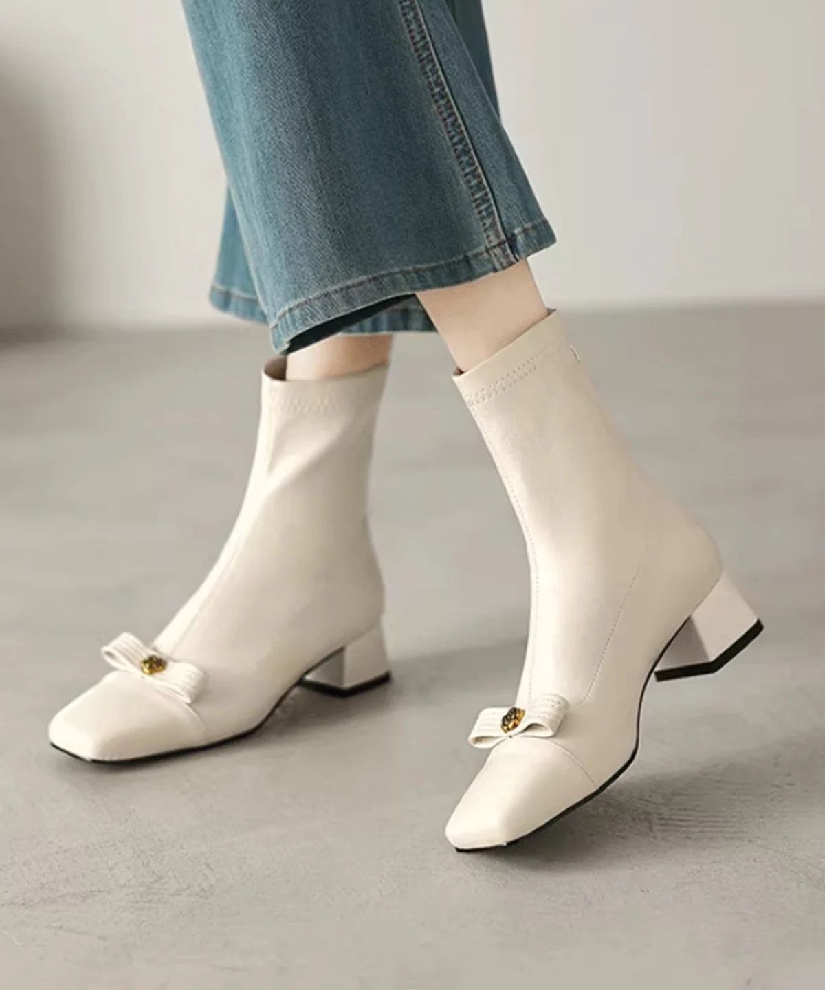Women's Boots Chunky Casual Style 1