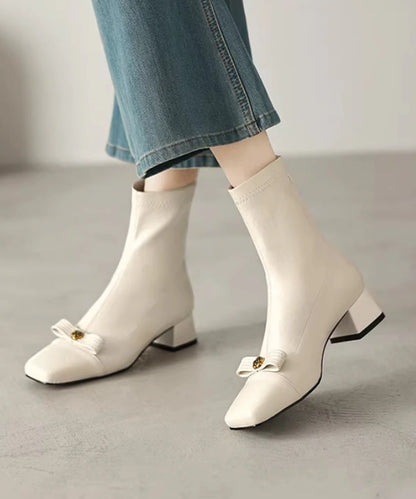 Women's Boots Chunky Casual Style 1