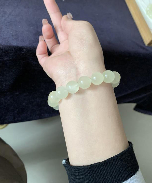 Women's Bracelet Jade Bead Translucent Cat's Eye Style 3