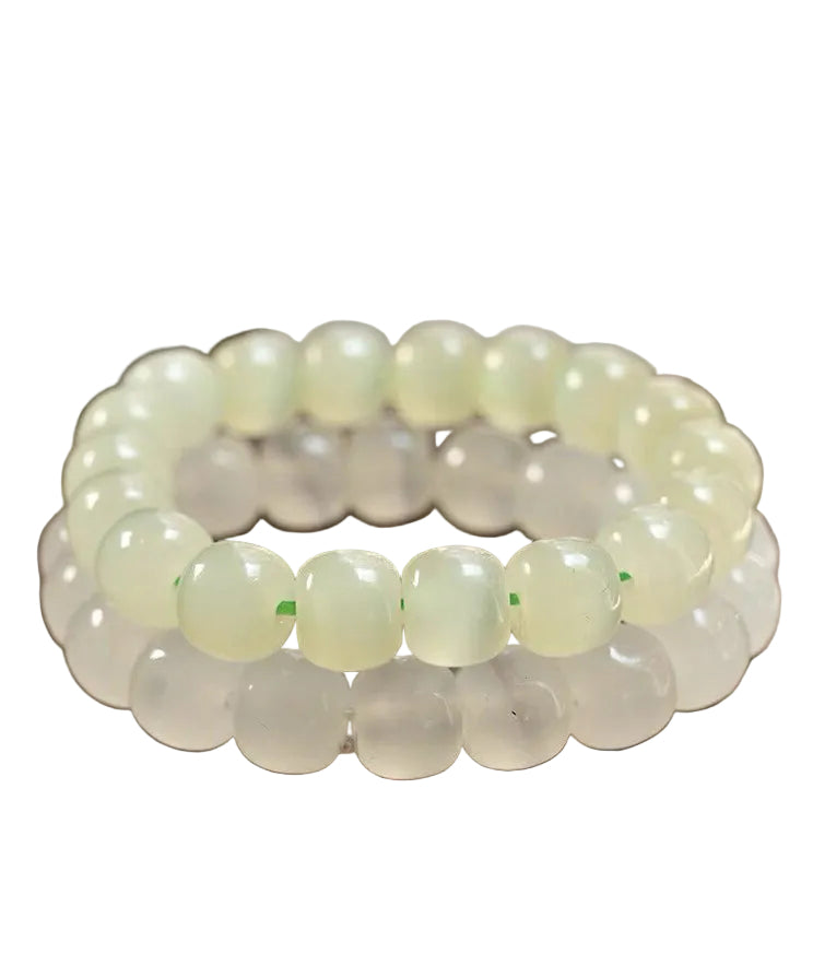 Women's Bracelet Jade Bead Translucent Cat's Eye Style 4