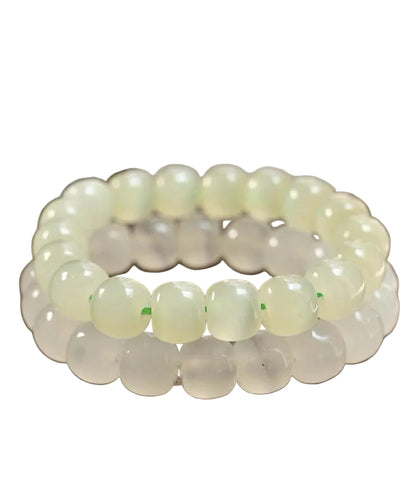 Women's Bracelet Jade Bead Translucent Cat's Eye Style 4