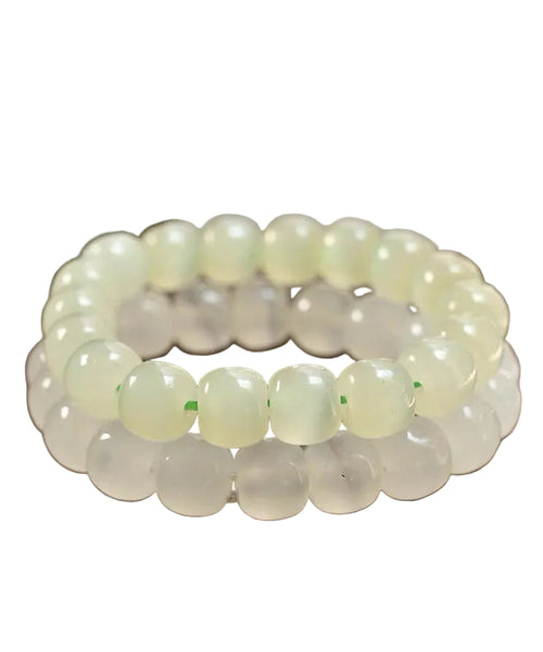 Women's Bracelet Jade Bead Translucent Cat's Eye Style 4