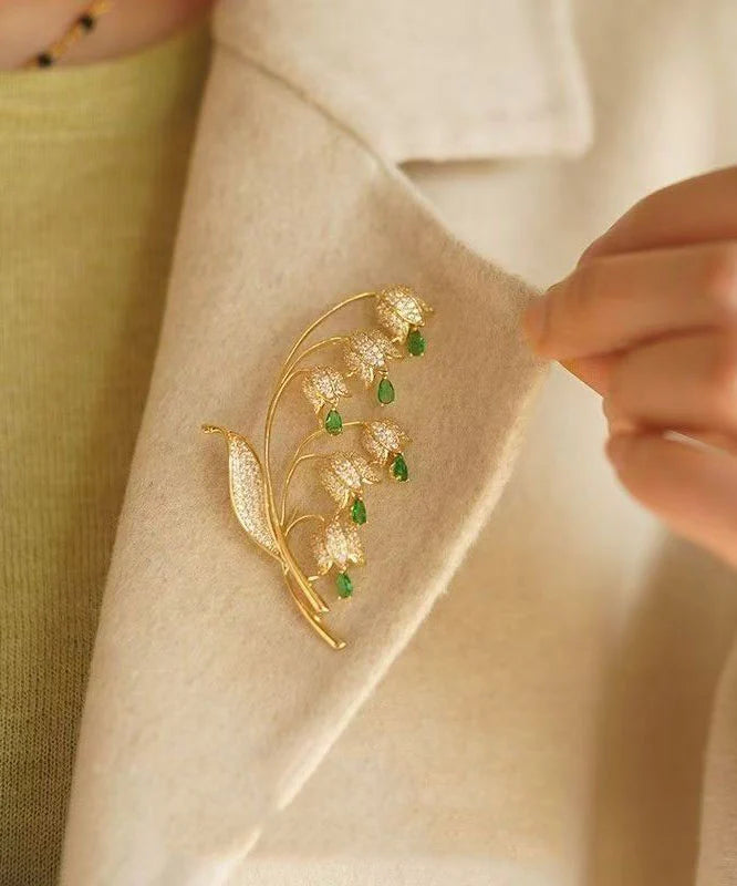 Women's Brooch Lily of the Valley Floral Design 0