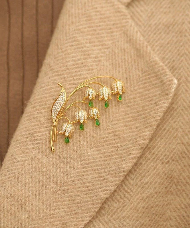 Women's Brooch Lily of the Valley Floral Design 3