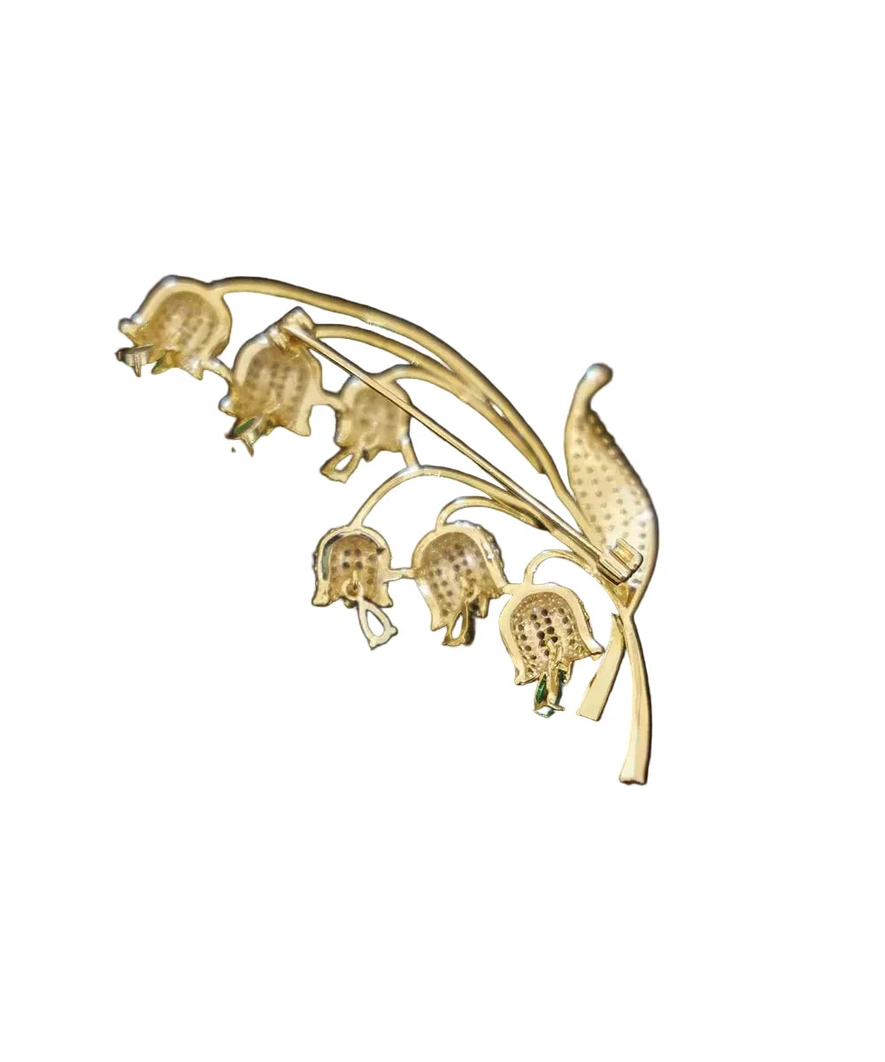 Women's Brooch Lily of the Valley Floral Design 4