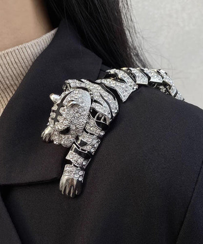 Women's Brooch Oversized Tiger Design 0