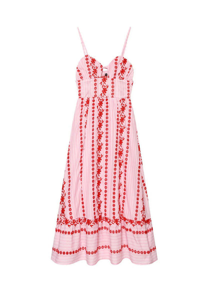 Women's Bustier Dress Boho Style Spaghetti Strap 4