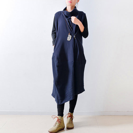 Women's Caftan Dress Oversized with Shoulder Zipper Detail 1