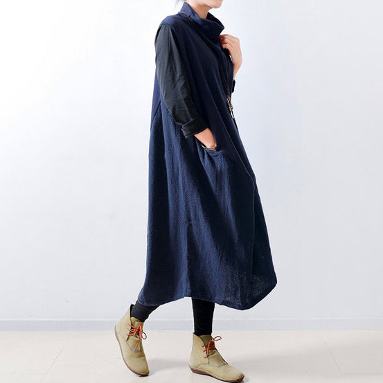 Women's Caftan Dress Oversized with Shoulder Zipper Detail 2