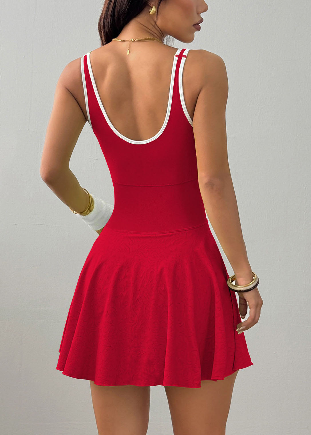 Women's Cami Dress with Built-In Shorts and Pockets Casual Summer Style 4