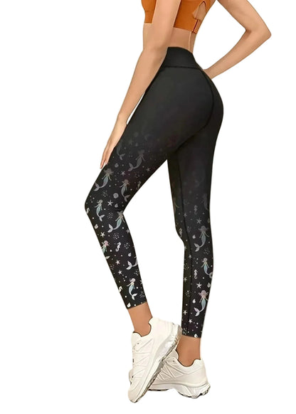 Women's Capri Riding Leggings High Waist Stretch Fit 0