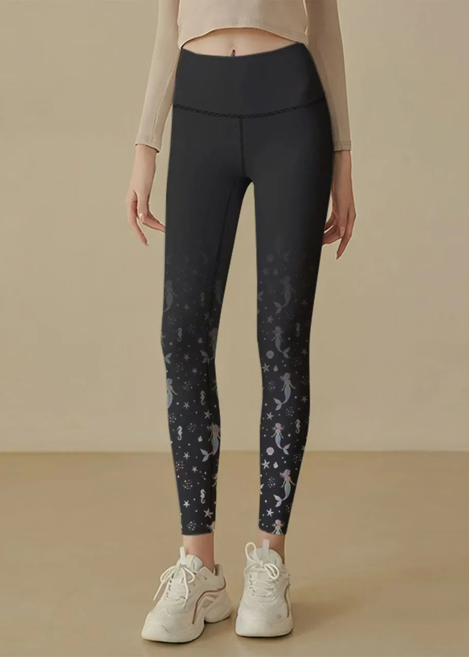 Women's Capri Riding Leggings High Waist Stretch Fit 1
