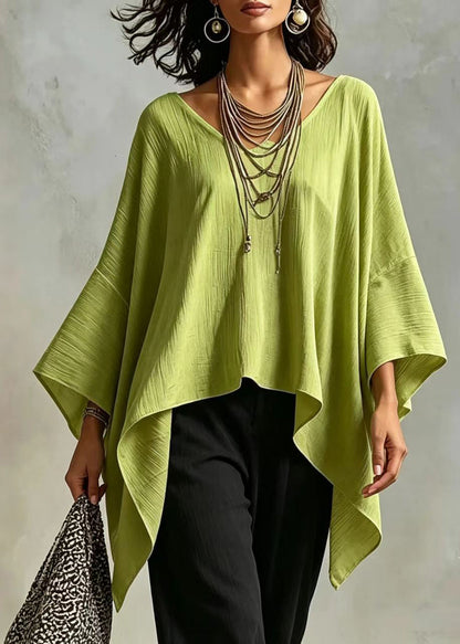 Women's Casual Asymmetrical Top Batwing Sleeve 2