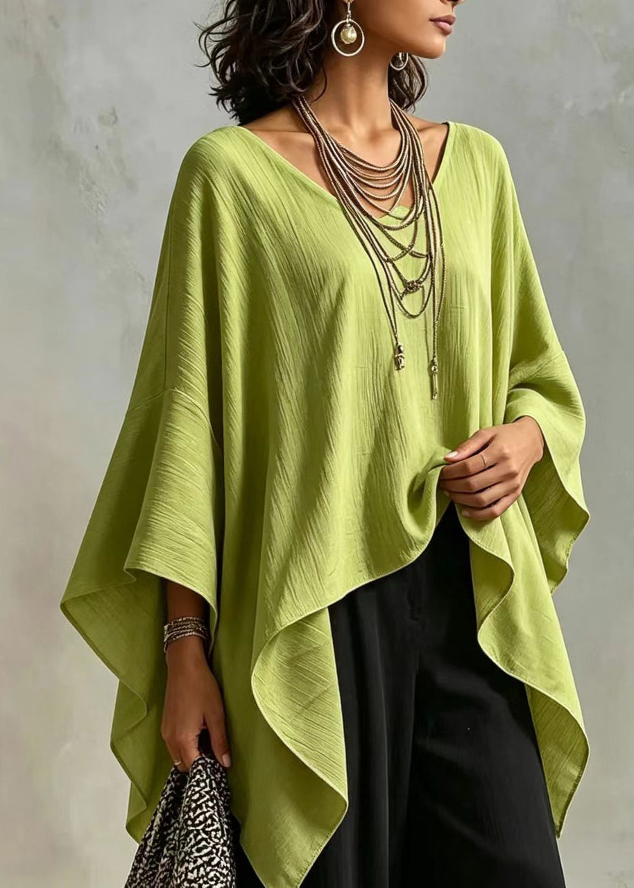 Women's Casual Asymmetrical Top Batwing Sleeve 3