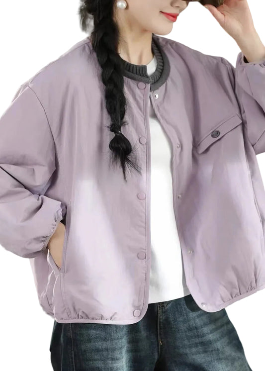 Women's Casual Coat Patchwork Design with Pockets 0