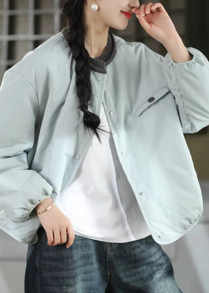 Women's Casual Coat Patchwork Design with Pockets 2