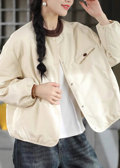 Women's Casual Coat Patchwork Design with Pockets 3