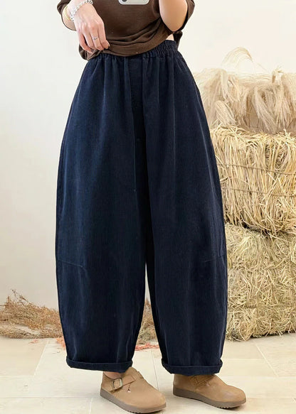 Women's Casual Corduroy Pants Patchwork Style 3