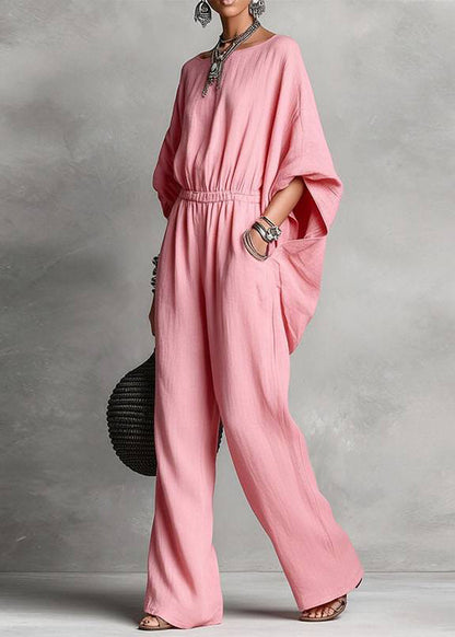 Women's Casual Jumpsuit High Waist Patchwork Style 1