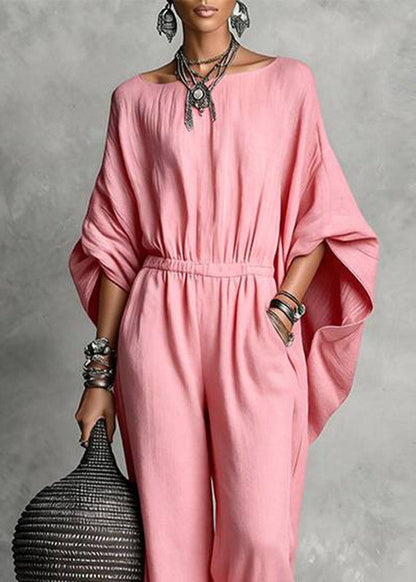 Women's Casual Jumpsuit High Waist Patchwork Style 3