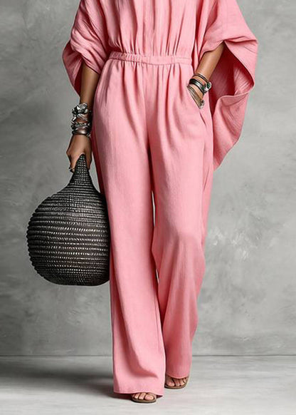 Women's Casual Jumpsuit High Waist Patchwork Style 4