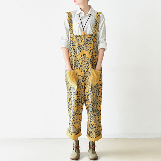 Women's Casual Jumpsuit Oversize Printed Pants 2