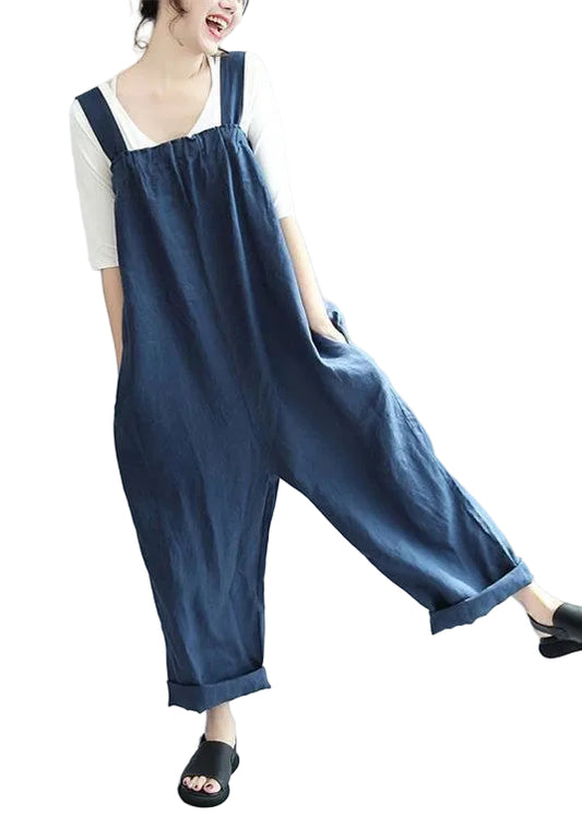 Women's Casual Oversize Jumpsuit Pants Relaxed Fit 0