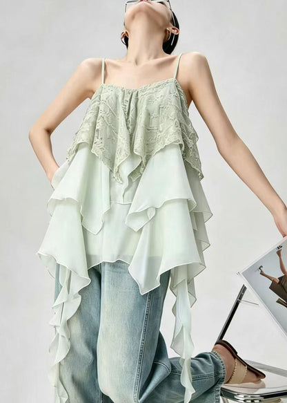 Women's Casual Top Asymmetrical Layered Patchwork 1