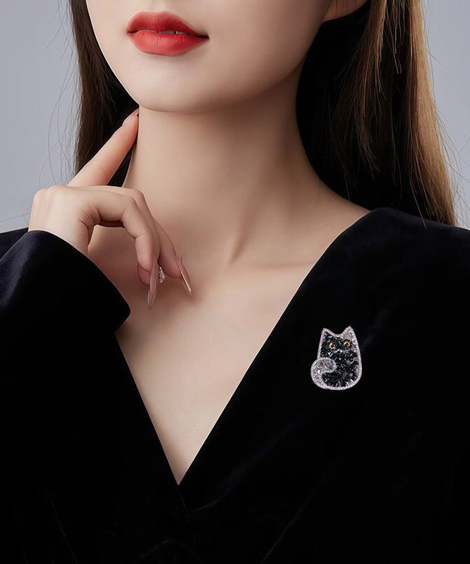 Women's Cat Brooch Accessory Stylish Design 1