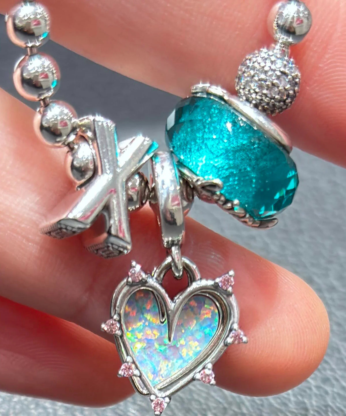 Women's Charm Bracelet Crystal Accent 2