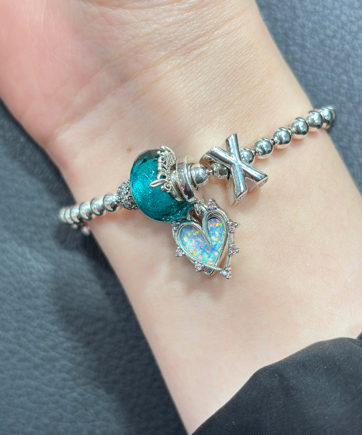 Women's Charm Bracelet Crystal Accent 3