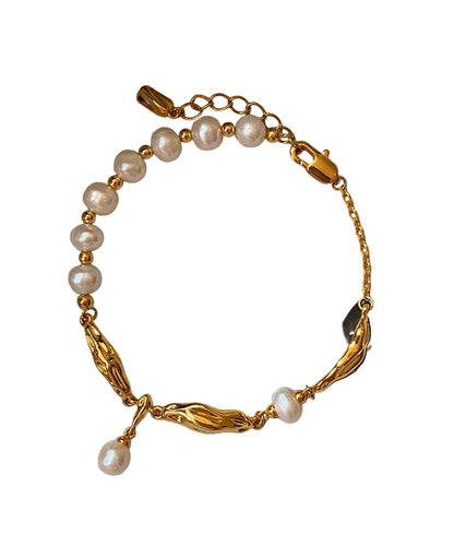 Women's Charm Bracelet Pearl Accent 0