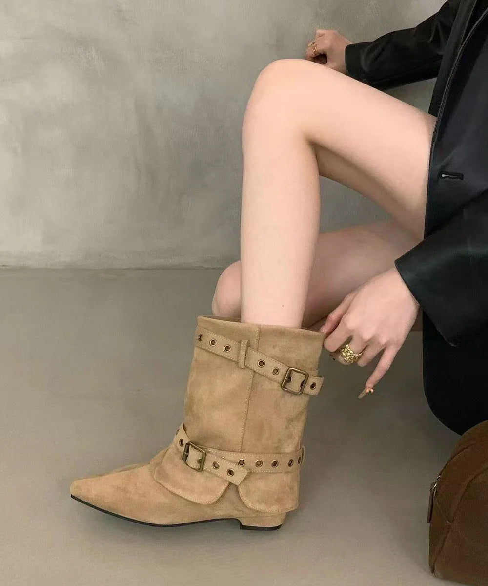 Women's Chunky Boots Casual Style 0