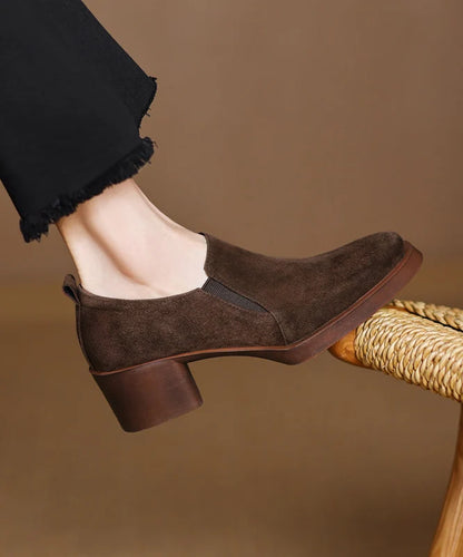 Women's Chunky Heel Splicing Ankle Boots 0